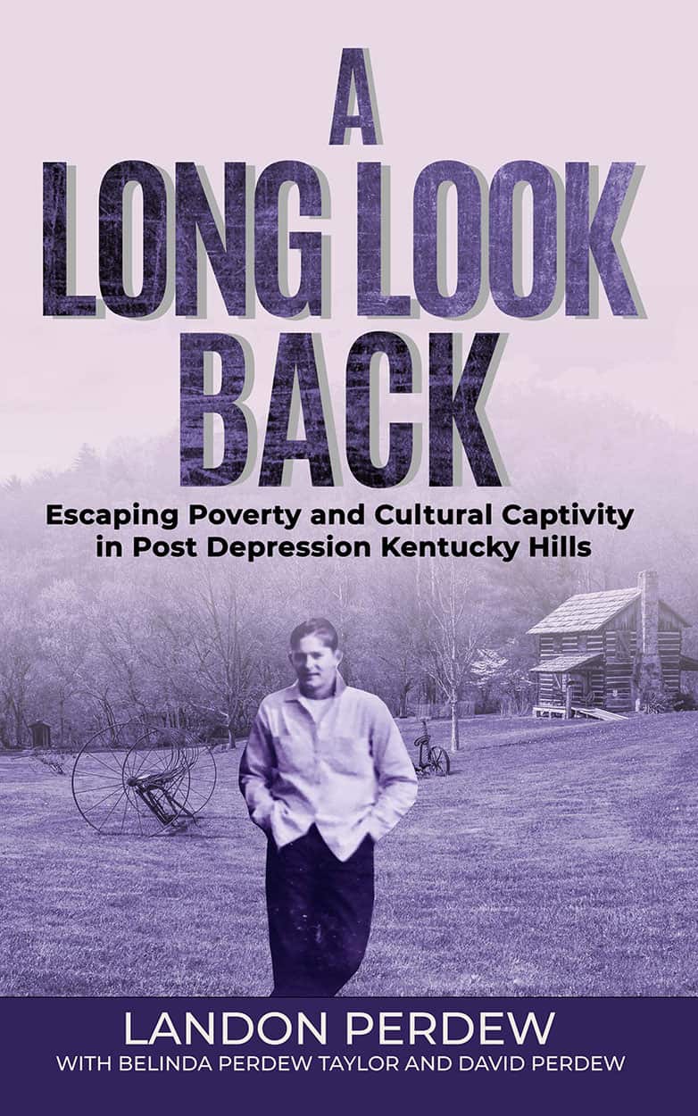 David Perdew standing outdoors in Kentucky hills, reflecting on overcoming poverty and depression.