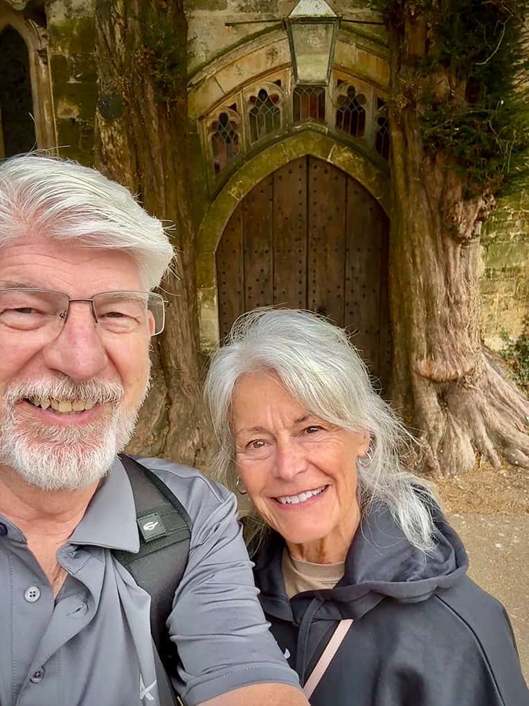 David & Charlsa at the Yew Doors Great British Murder Mystery Stow-on-the-Wold