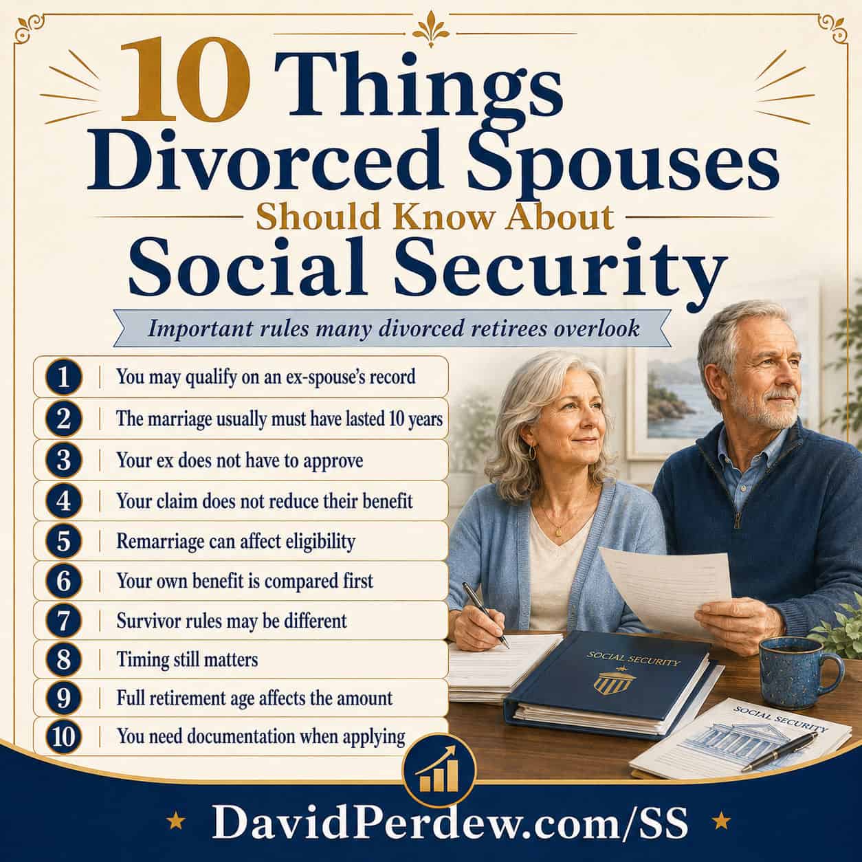 10 things divorced spouses should know before claiming social security