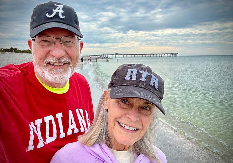 David and Charlsa at the Beach in Florida