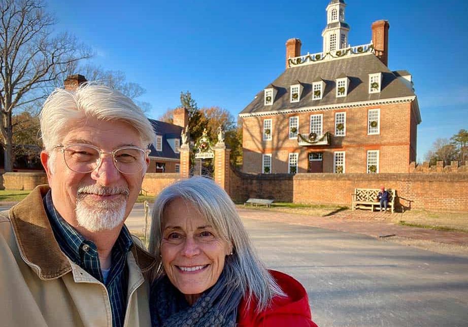 David and Charlsa at Williamsburg, VA